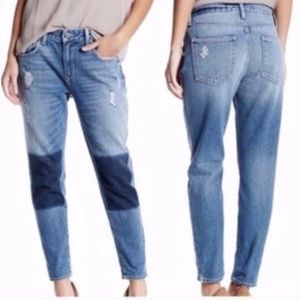 Lovers + Friends Slim Boyfriend Ezra Knee Jeans